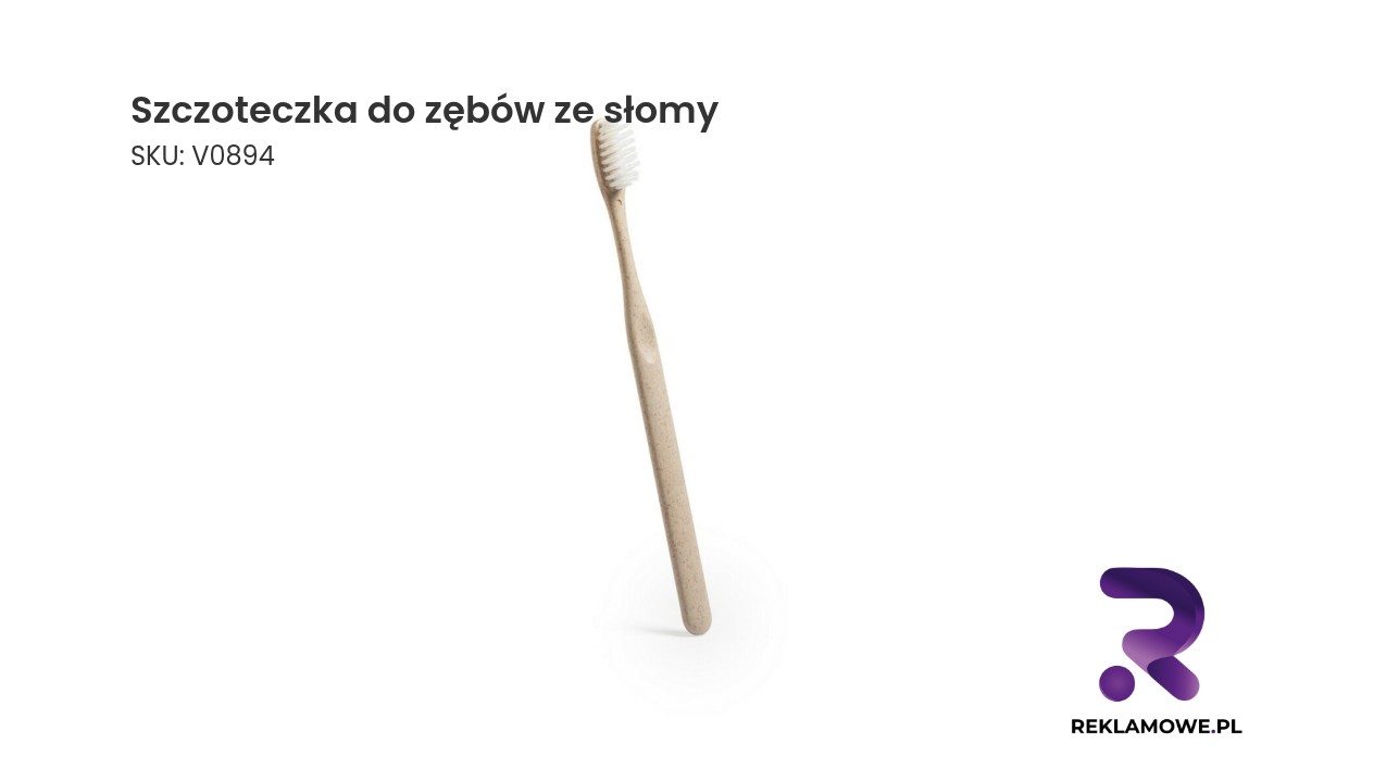 Ekologiczna szczoteczka do zębów wykonana ze słomy
