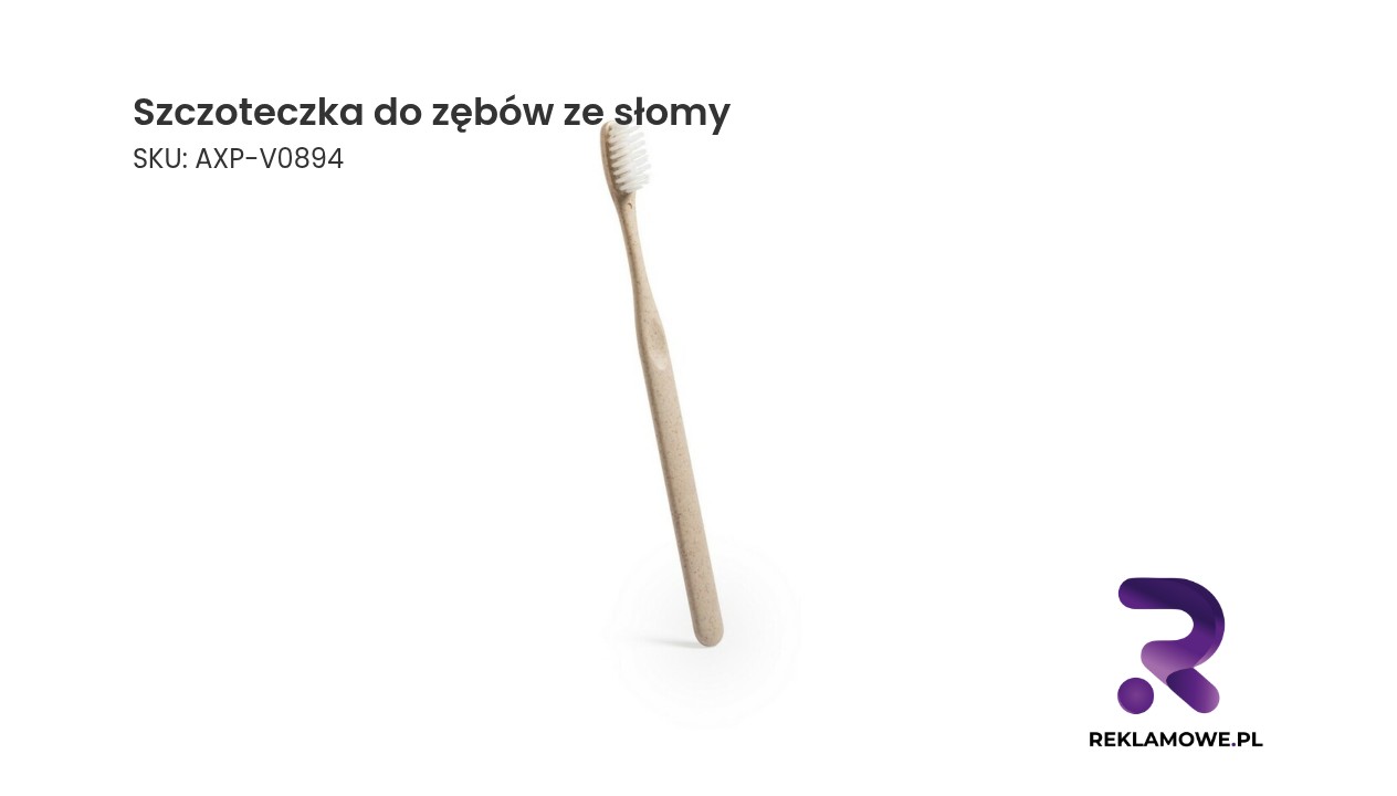 Szczoteczka do zębów ze słomy pszenicznej Ekologiczna szczoteczka do zębów wykonana ze słomy